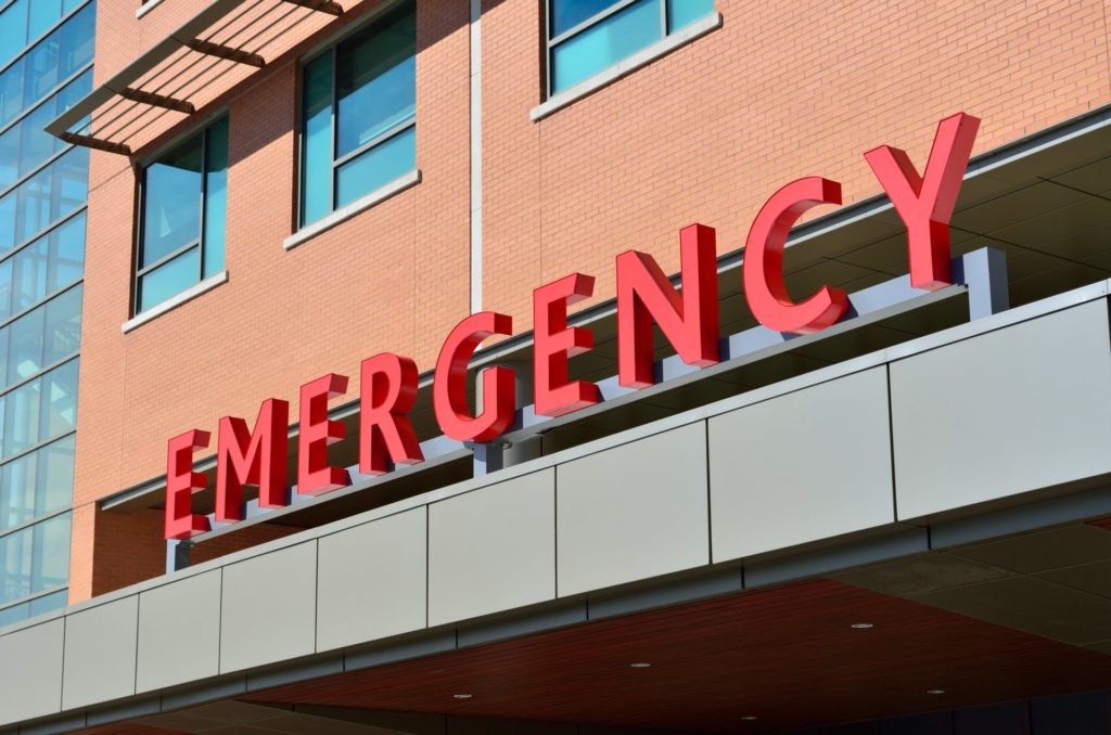 A & e logo with blue background and white letters